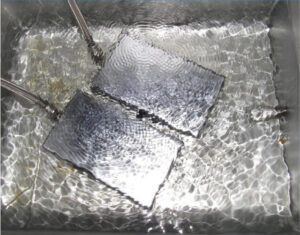 Ultrasonic cleaning process