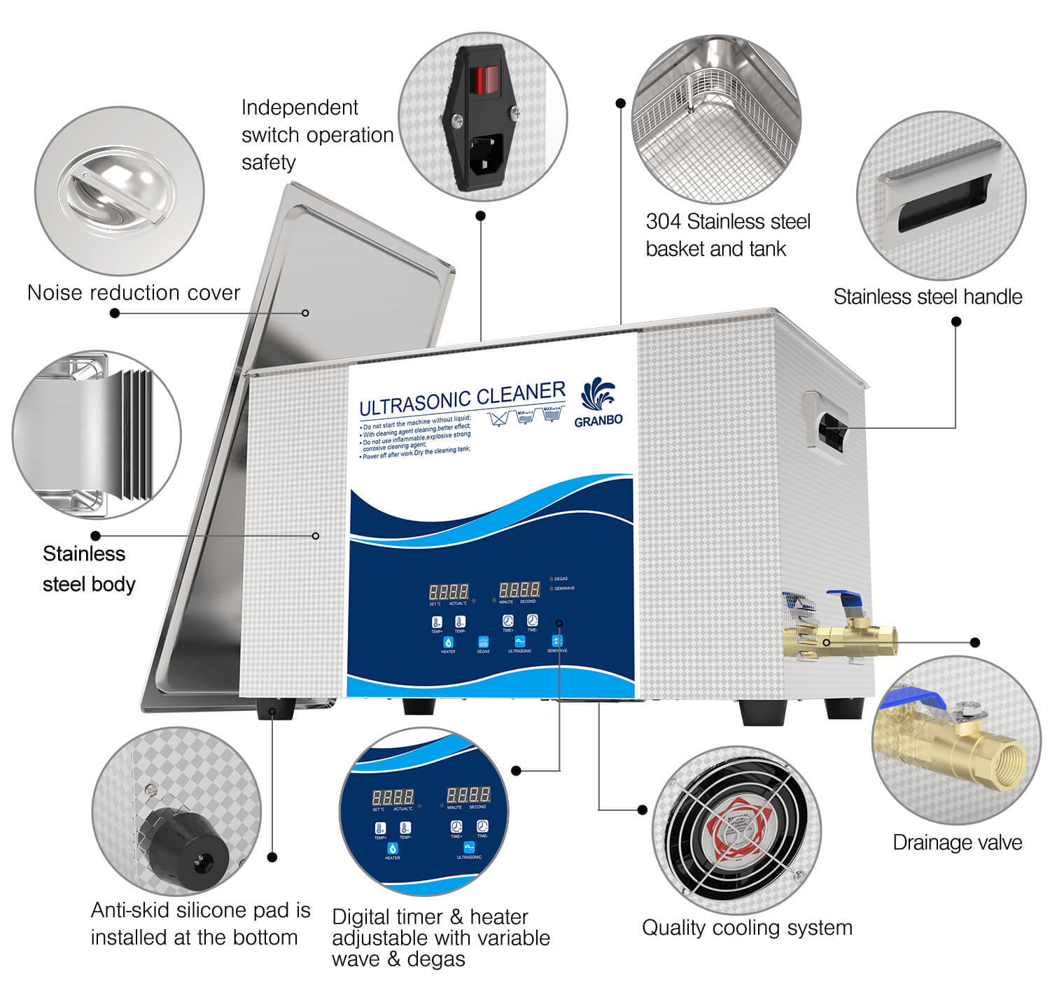 granbo ultrasonic cleaner 8