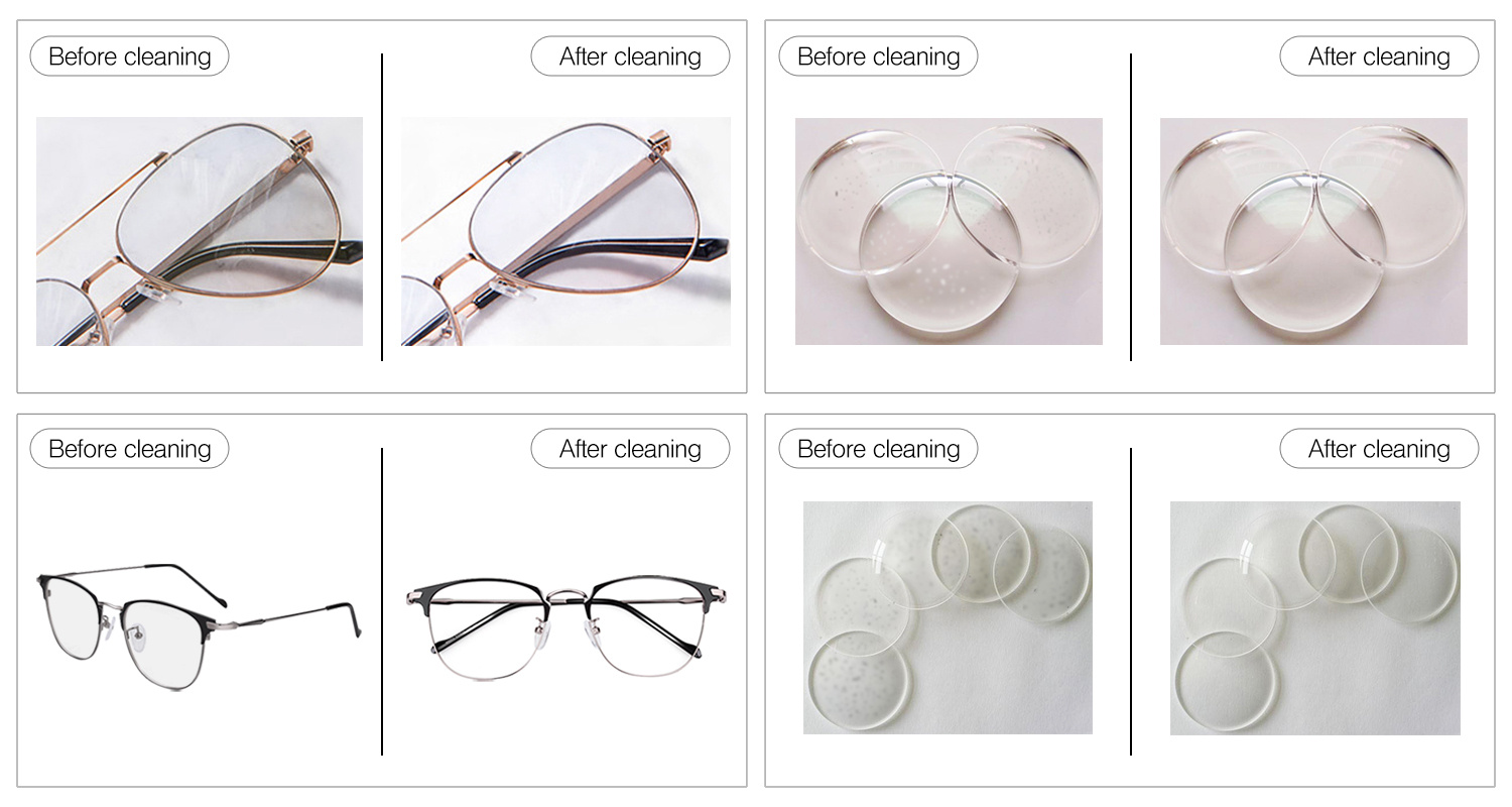 granbo ultrasonic lens Cleaning effect