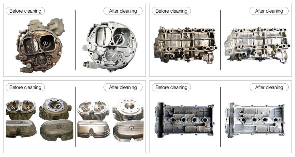 granbo ultrasonic parts Cleaning effect