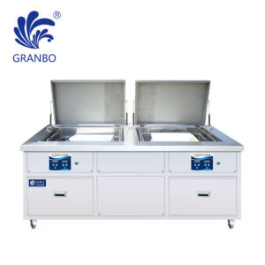 Double tank ultrasonic cleaning machine