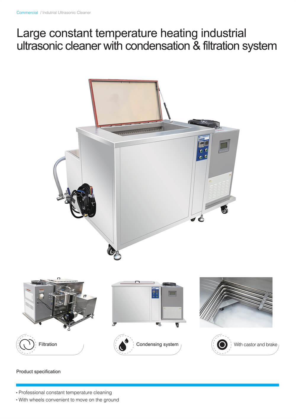 Single-tank Customized Industrial Ultrasonic Cleaning Machine