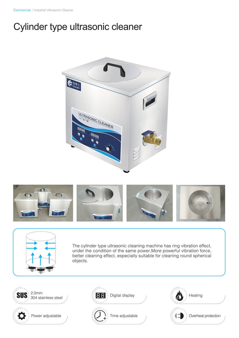 Single-tank Customized Industrial Ultrasonic Cleaning Machine