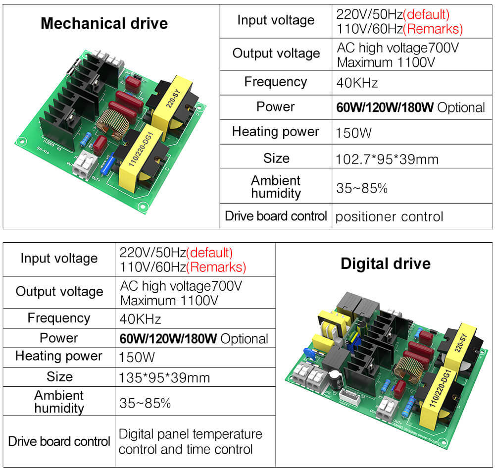 Ultrasonic Cleaner Spare Parts
