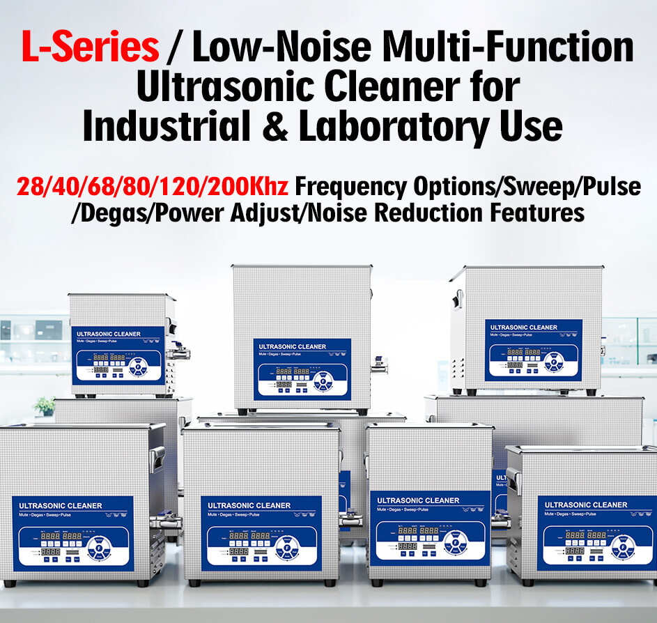 GranboSonic GL-Series / Low-Noise Multi-Function Ultrasonic Cleaner for Industrial & Laboratory Use